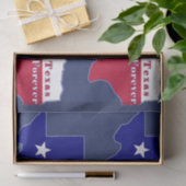 Texas Forever Flag Karte Seidenpapier (Geschenk)
