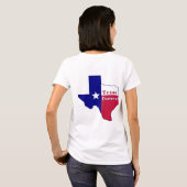 Texas Forever Flag Karte T-Shirt (Schwarz voll)