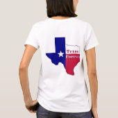 Texas Forever Flag Karte T-Shirt (Rückseite)