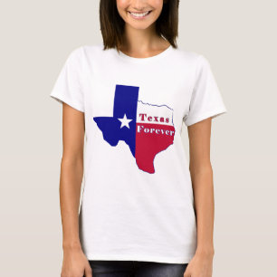 Texas Forever Flag Karte T-Shirt
