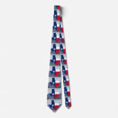 Texas Form Texas Flag mit Bluebonnets Krawatte (Vorderseite)