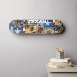 Texas Foto Mosaic D Brand Skateboard