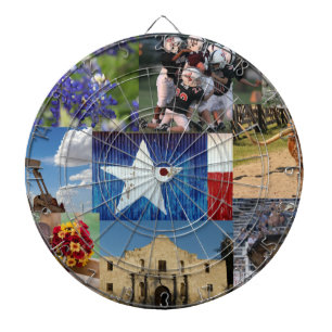 Texas Foto Mosaic Dartscheibe