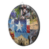 Texas Foto Mosaic Dartscheibe (Vorderseite rechts)