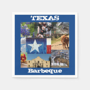 Texas Foto Mosaic Serviette