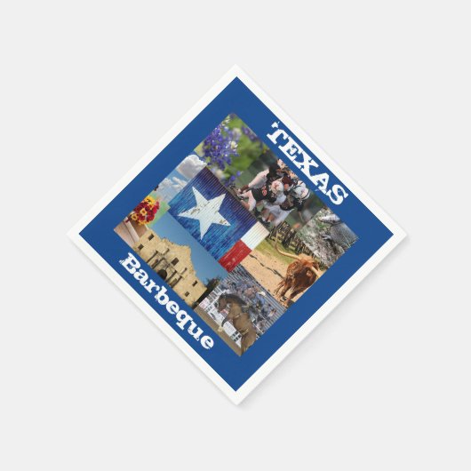 Texas Foto Mosaic Serviette (Ecke)