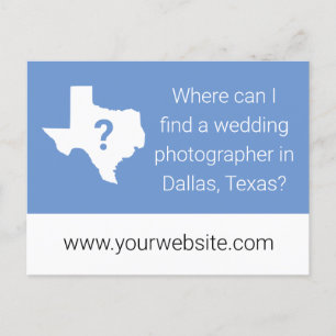 Texas Fotografy Business Marketing Postcard Postkarte