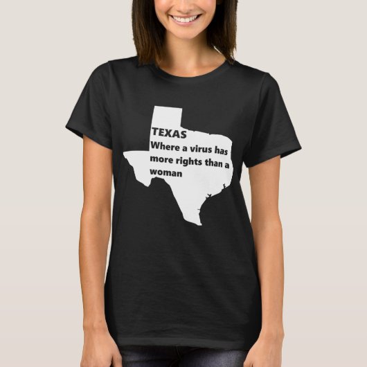 Texas Frauenrechte als weiß T-Shirt (Vorderseite)