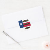 TEXAS FRAUENREGEL QUADRATISCHER AUFKLEBER (Umschlag)