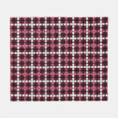 Texas-Frauenuniversität Tartan Fleecedecke (Vorderseite (Horizontal))