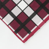 Texas-Frauenuniversität Tartan Fleecedecke (Ecke)