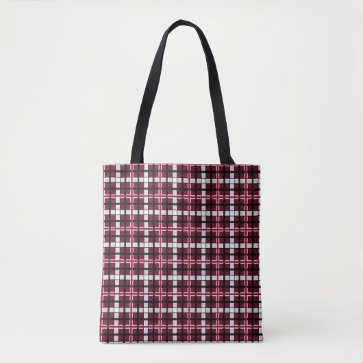 Texas-Frauenuniversität Tartan Tasche (Vorderseite)