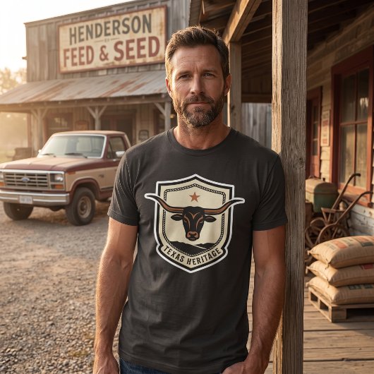 Texas Frontier Heritage Badge T-Shirt