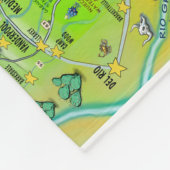 Texas Fun Map Fleecedecke (Ecke)