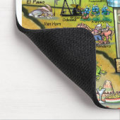 Texas Fun Map Mousepad (Ecke)