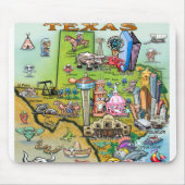 Texas Fun Map Mousepad (Vorne)