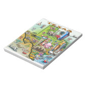 Texas Fun Map Notizblock (Rotiert)