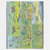 Texas Fun Maps Fleecedecke (Vorderseite)