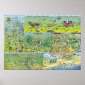 Texas Fun Maps Poster (Vorne)