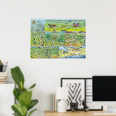 Texas Fun Maps Poster (Heimbüro)