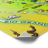 Texas Fun Maps Poster (Ecke)