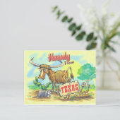 Texas Funny Postkarte (Stehend Vorderseite)