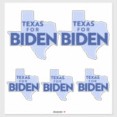 Texas für Biden Aufkleber (Blatt)
