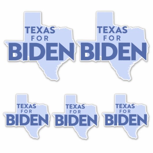 Texas für Biden Aufkleber (Vorderseite)