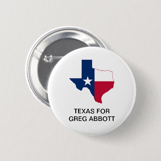TEXAS für GREG ABBOTT GOVERNOR-Button Button (Vorne & Hinten)