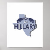 TEXAS FÜR HILLARY -.pnng Poster (Vorne)