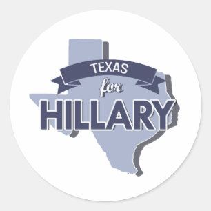 TEXAS FÜR HILLARY -.pnng Runder Aufkleber