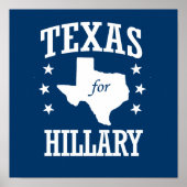 TEXAS FÜR HILLARY POSTER (Vorne)