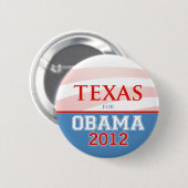 TEXAS für Obama 2012 Button (Vorne & Hinten)