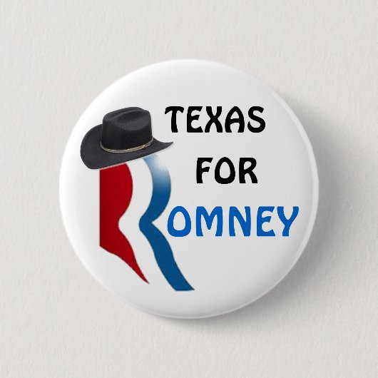 Texas für Romney Button (Vorderseite)