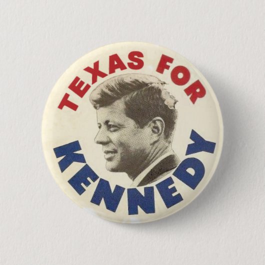 Texas für schwarzen Spaßknopf Kennedys Button (Vorderseite)