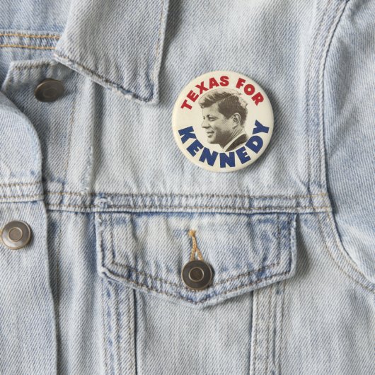 Texas für schwarzen Spaßknopf Kennedys Button (Beispiel)