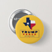 Texas für Trump Pence 2020 Button (Vorne & Hinten)