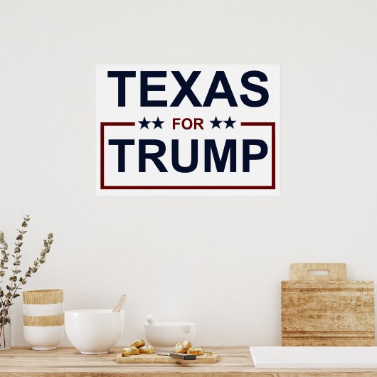 Texas für Trump Poster (Küche)