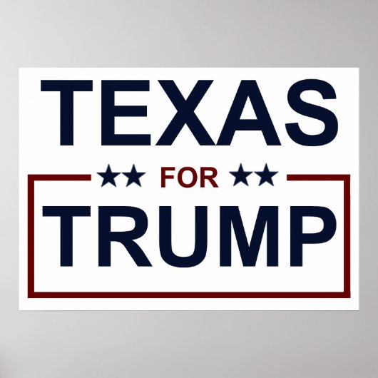 Texas für Trump Poster (Vorne)