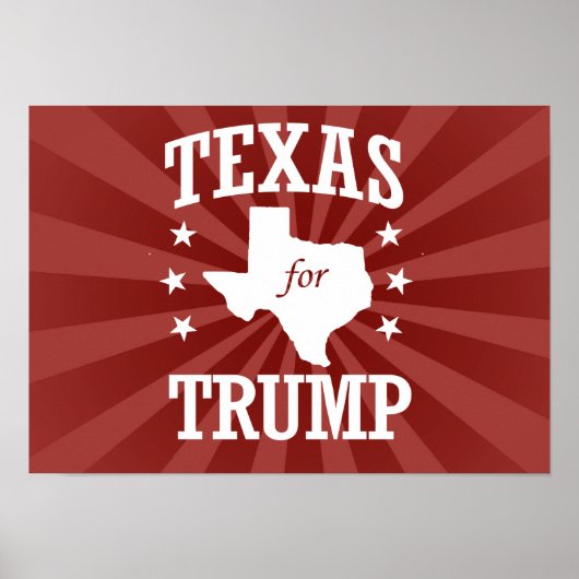 TEXAS FÜR TRUMP POSTER (Vorne)