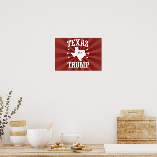 TEXAS FÜR TRUMP POSTER (Küche)