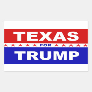 Texas für Trump Rechteckiger Aufkleber
