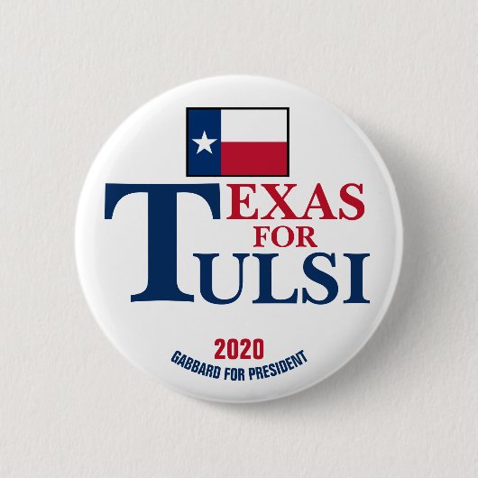 Texas für Tulsi Gabbard für Präsident 2020 Button (Vorderseite)