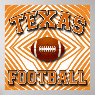 TEXAS-FUSSBALL-PLAKAT POSTER