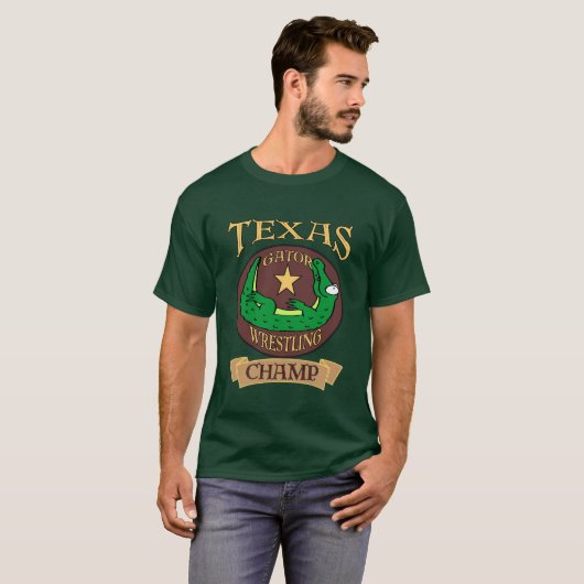 Texas Gator Wrestling Champ T-Shirt (Vorne ganz)