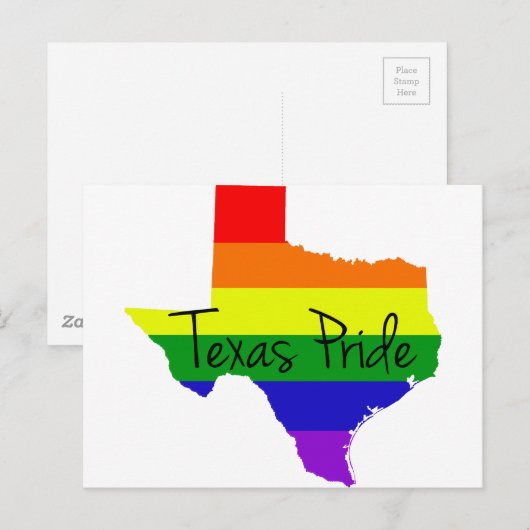 Texas Gay Pride Postkarte (Vorne/Hinten)