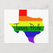 Texas Gay Pride Postkarte (Vorderseite)