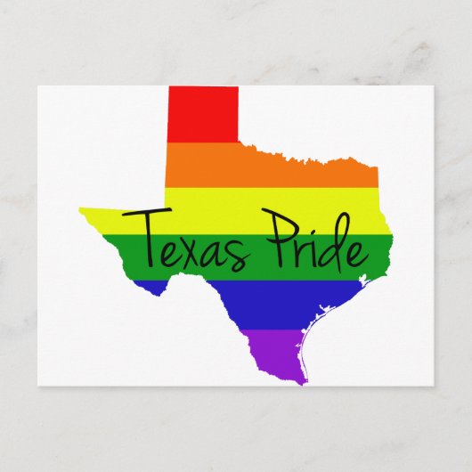 Texas Gay Pride Postkarte (Vorderseite)