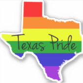 Texas Gay Pride Rainbow Laptop Aufkleber (Vorderseite)