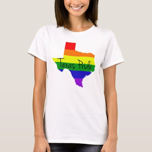 Texas Gay Pride Rainbow Women's T-Shirt (Vorderseite)